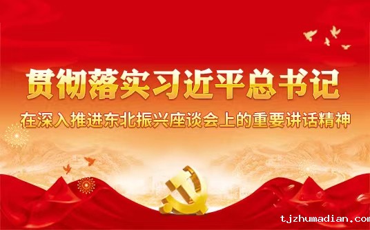 贯彻落实习近平总书记在深入推进东北振兴座谈会上的重要讲话精神